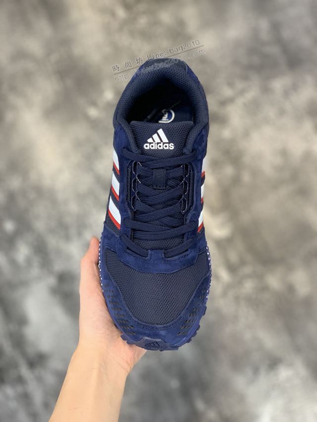 Adidas鞋 阿迪達斯秋冬新品 馬拉松 豬巴加厚網 休閒運動慢跑鞋 男女同款  hdx13287